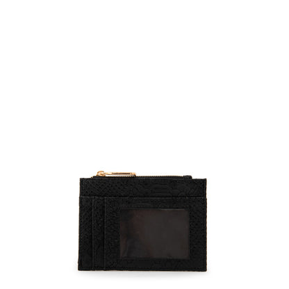 Tarjetero con ventana luisa pequeña negro