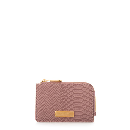 Tarjetero con ventana luisa pequeña rosa viejo