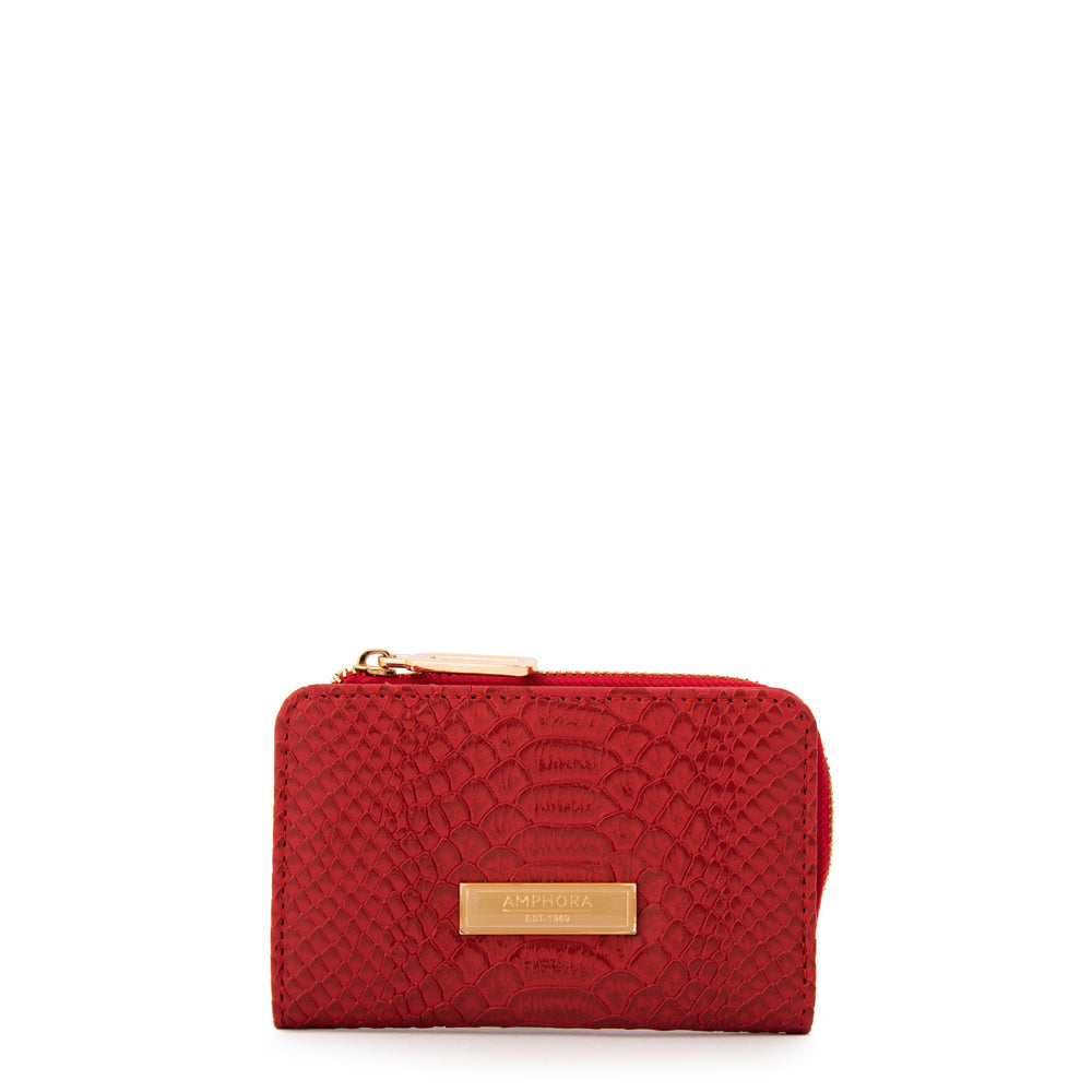 Billetera luisa pequeña rojo