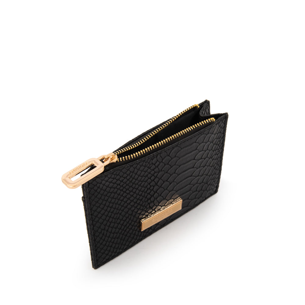 Monedero rectangular luisa pequeña negro