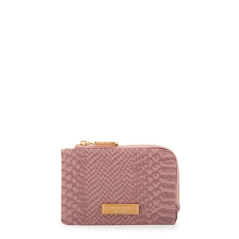 Monedero rectangular luisa pequeña rosa viejo