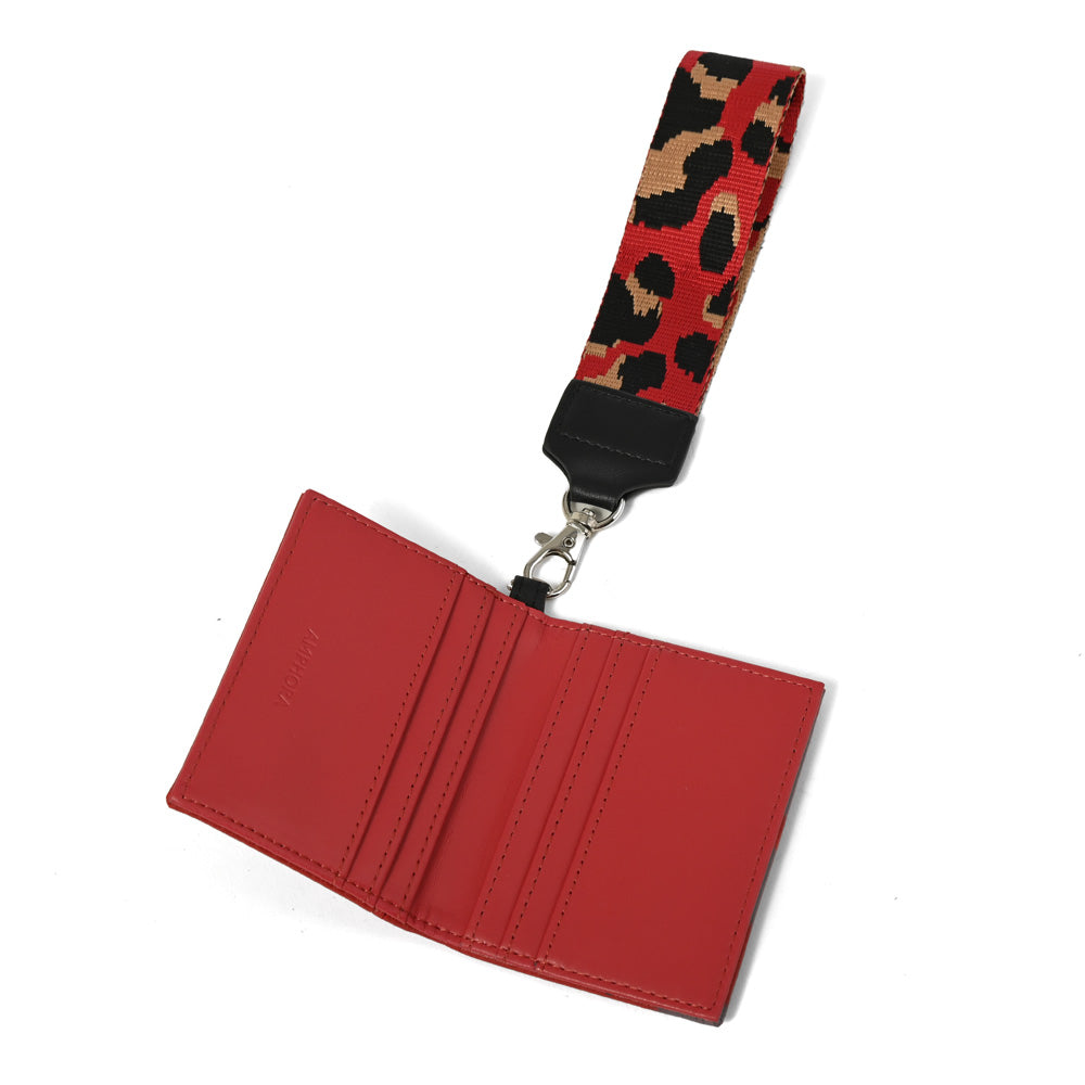 Tarjetero becky pequeña rojo