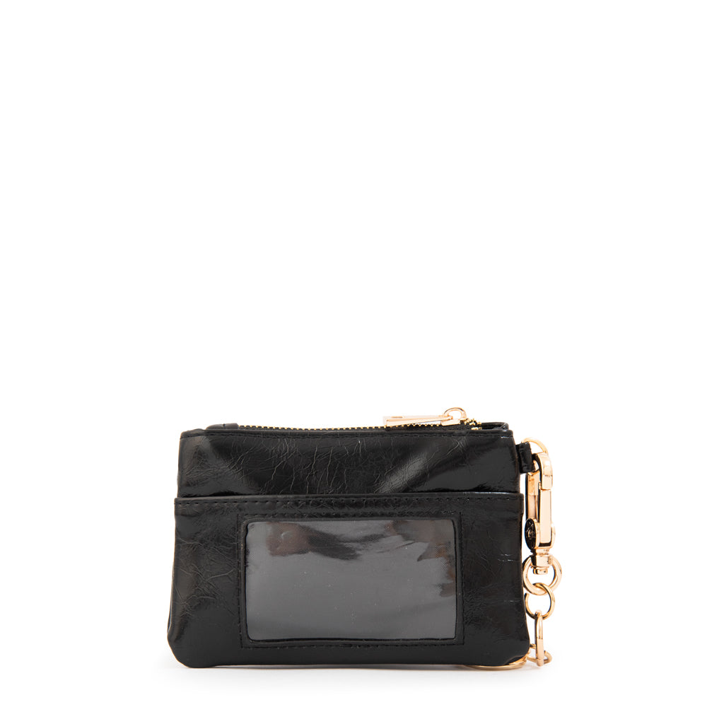 Monedero con bolsillo frontal arlet negro