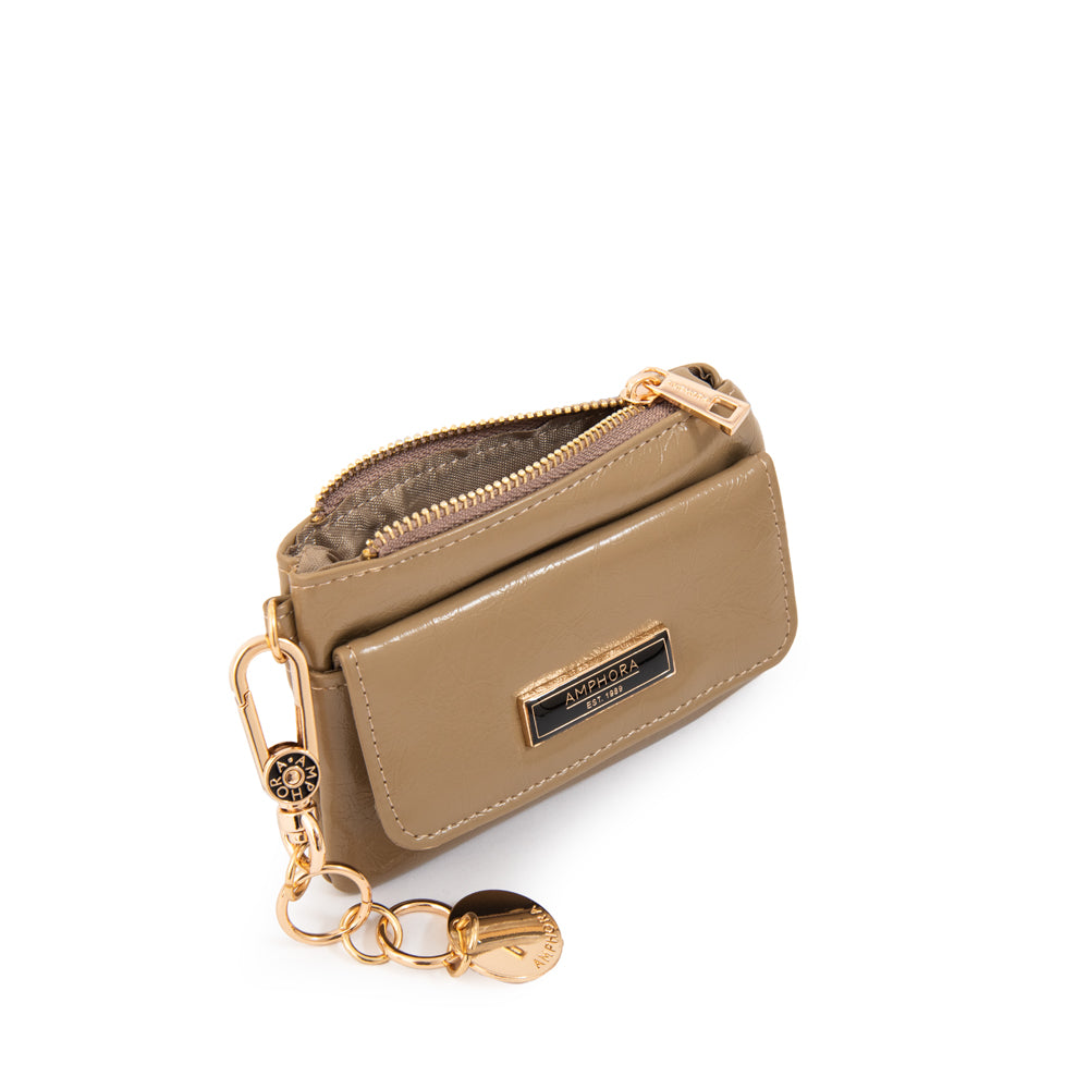 Monedero con bolsillo frontal arlet verde oliva