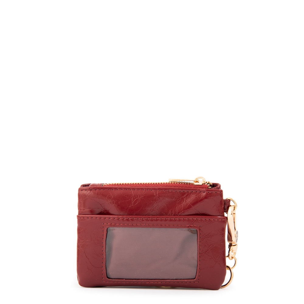 Monedero con bolsillo frontal arlet rojo oscuro