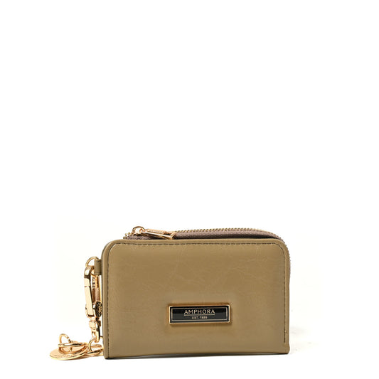 Billetera simple arlet pequeña verde oliva