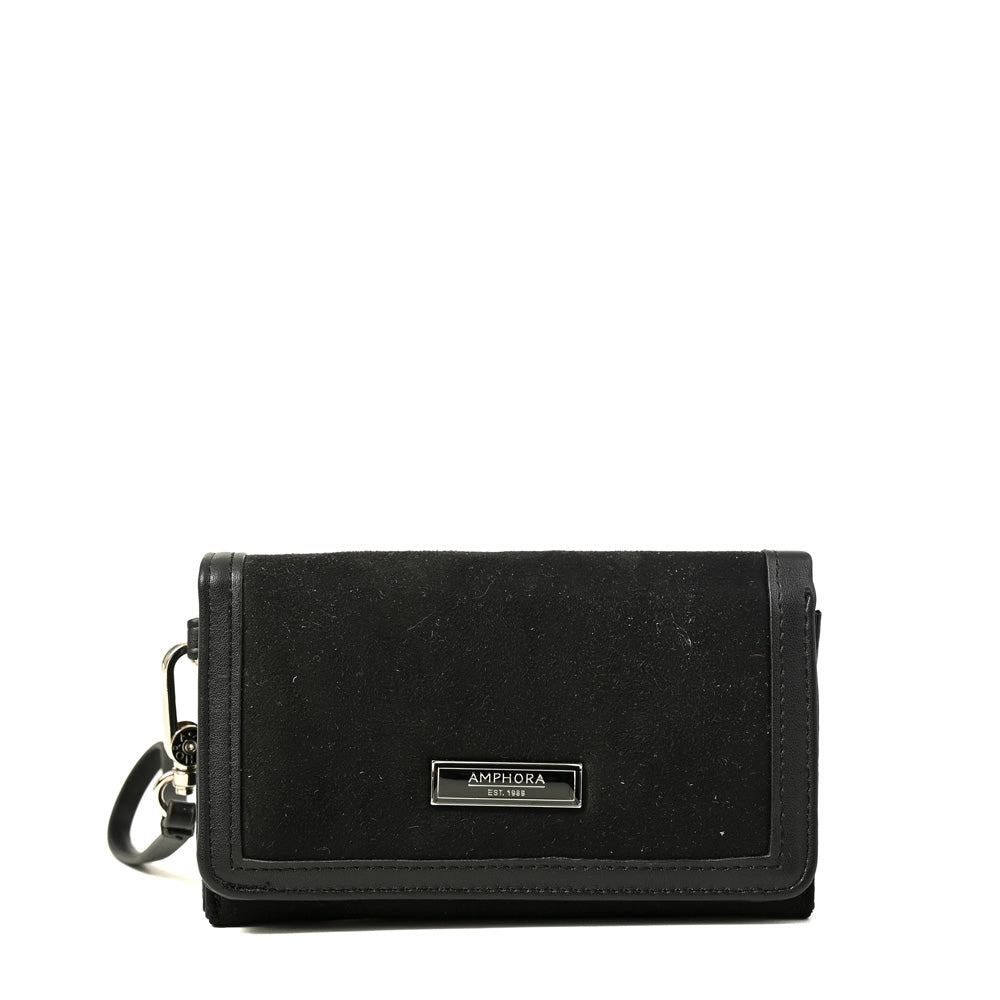 Billetera con bolsillo naira mediana negro
