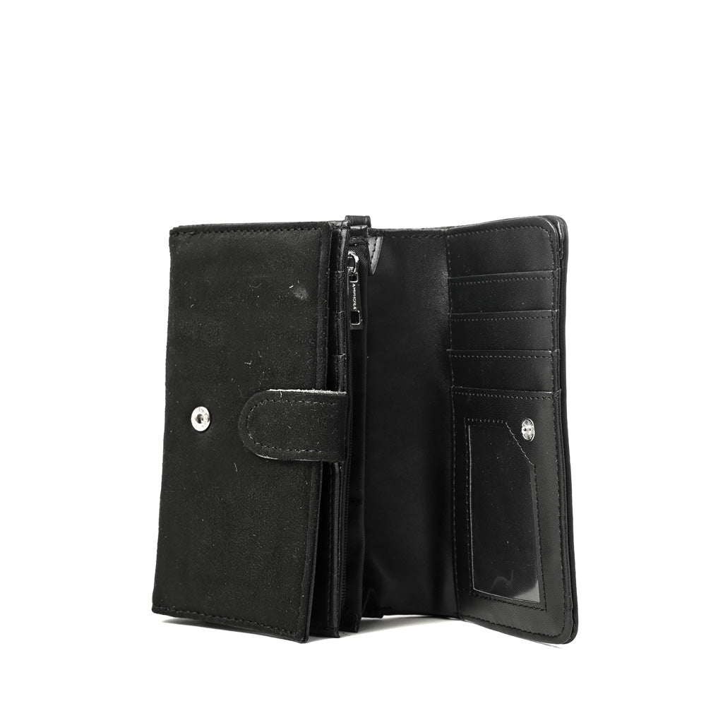 Billetera con bolsillo naira mediana negro