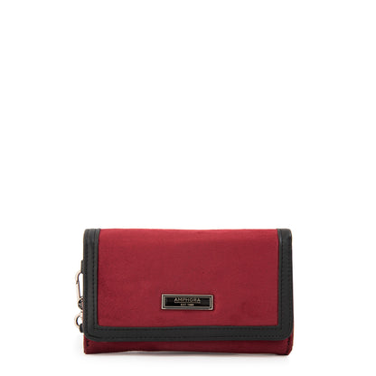 Billetera con bolsillo naira mediana rojo