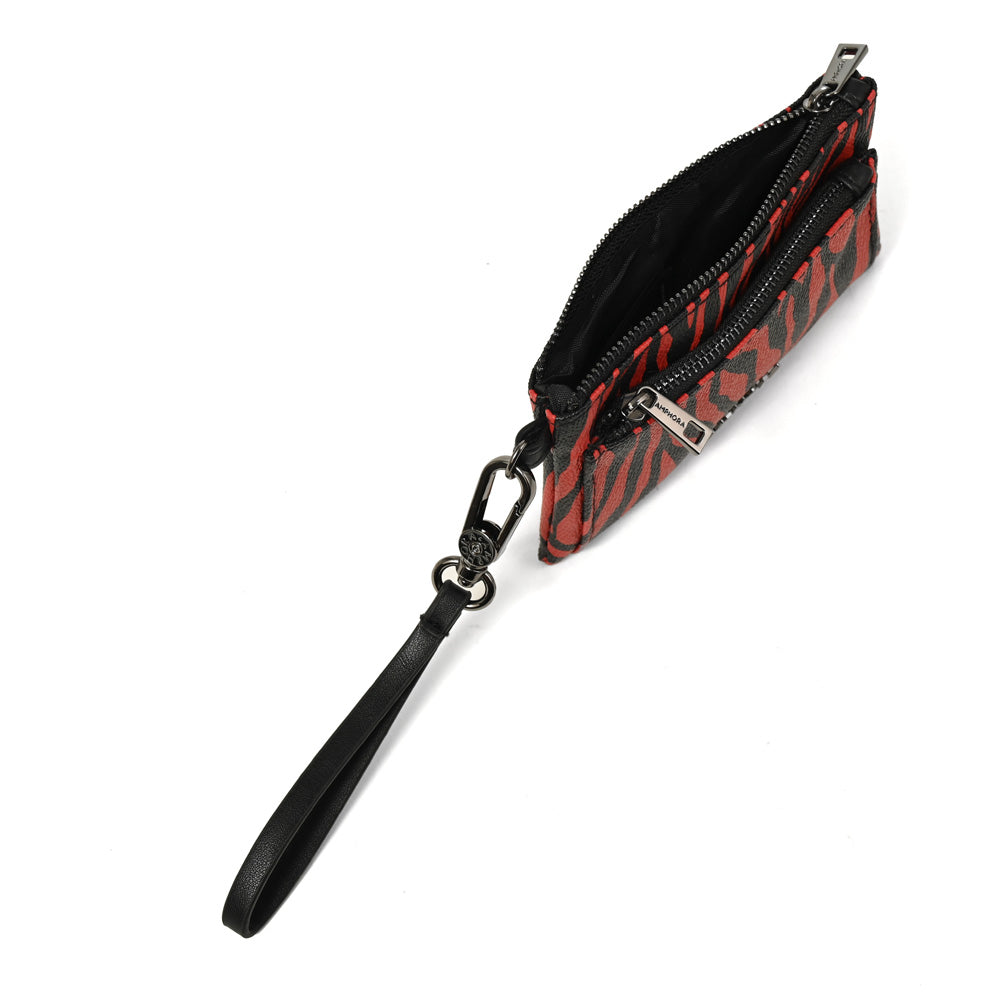 Monedero doble liora grande rojo
