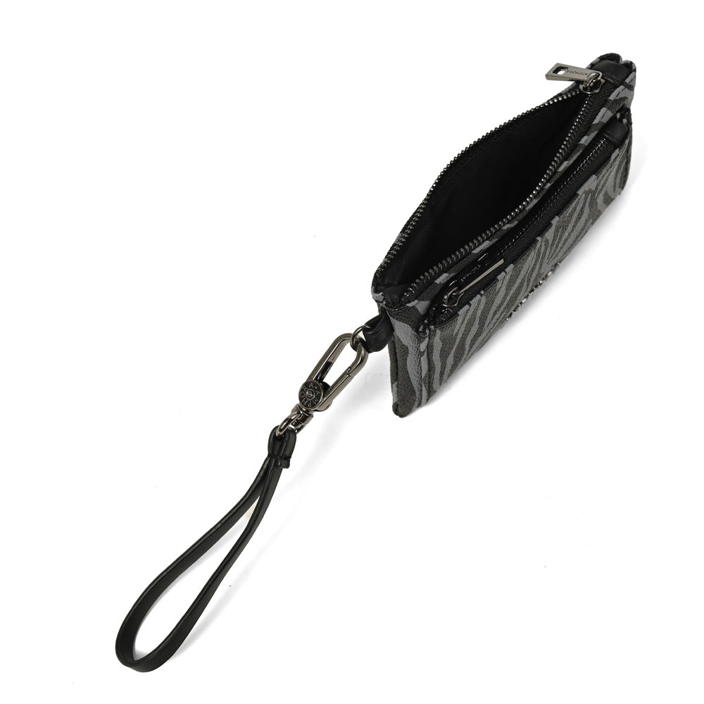 Monedero doble liora grande azul oscuro