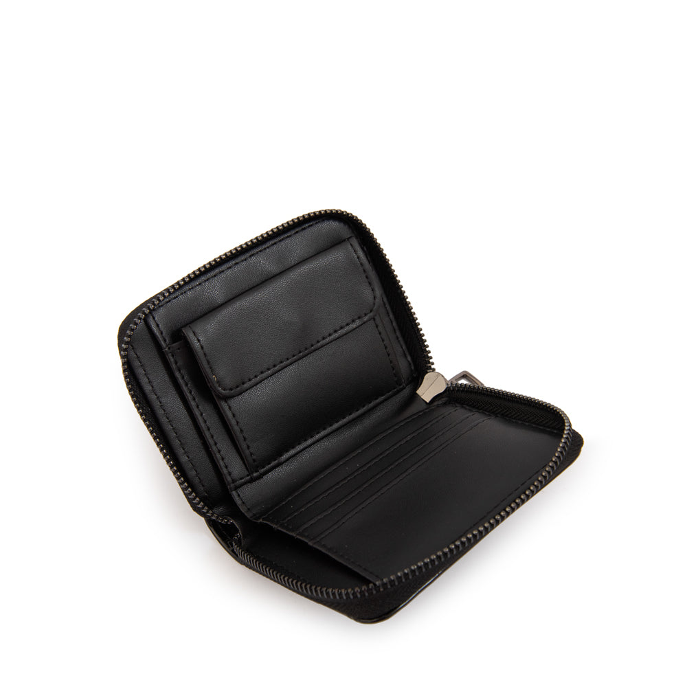 Billetera con monedero interior dara pequeña negro