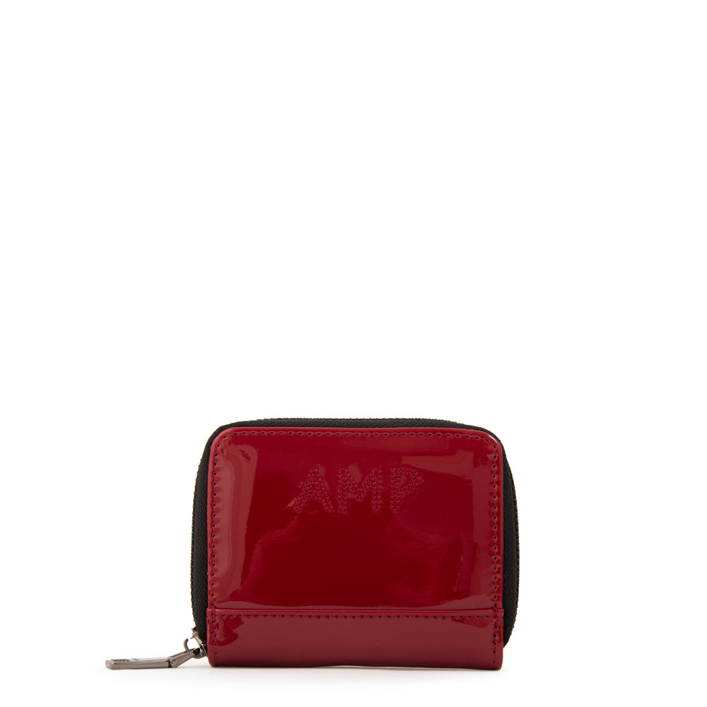 Billetera con monedero interior dara pequeña rojo