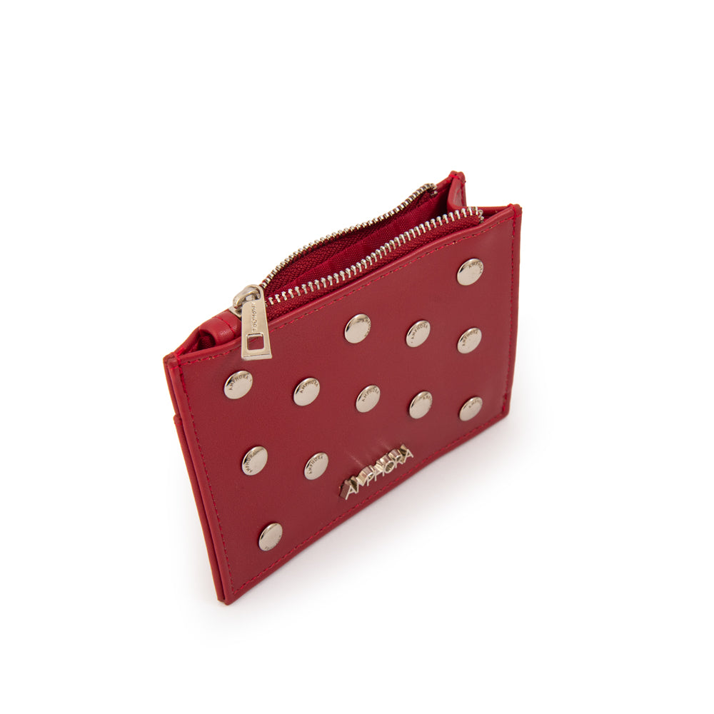 Monedero rectangular zulema rojo