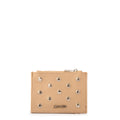 Monedero rectangular zulema plateado oscuro