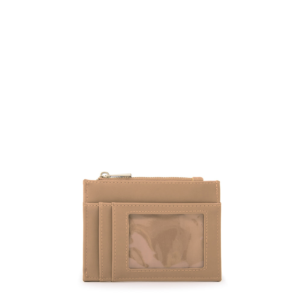 Monedero rectangular zulema plateado oscuro