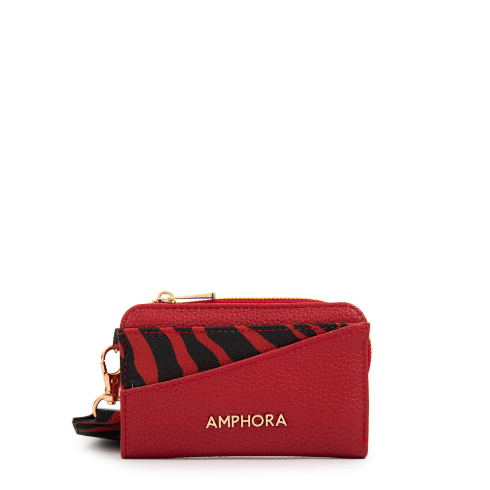 Billetera simple anira pequeña rojo