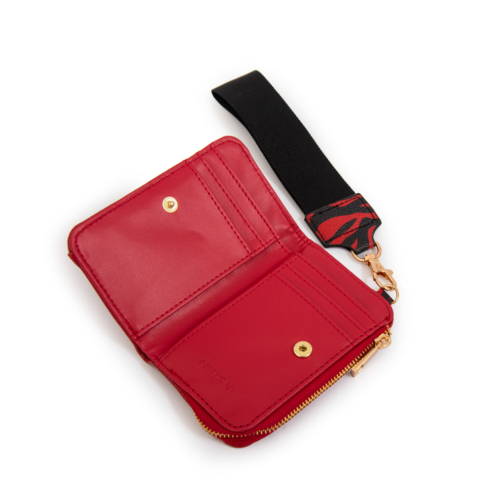 Billetera simple anira pequeña rojo