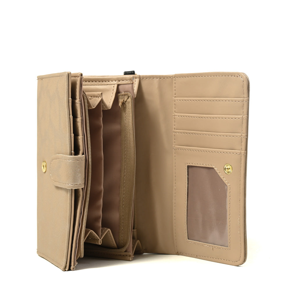 Billetera samay mediana beige