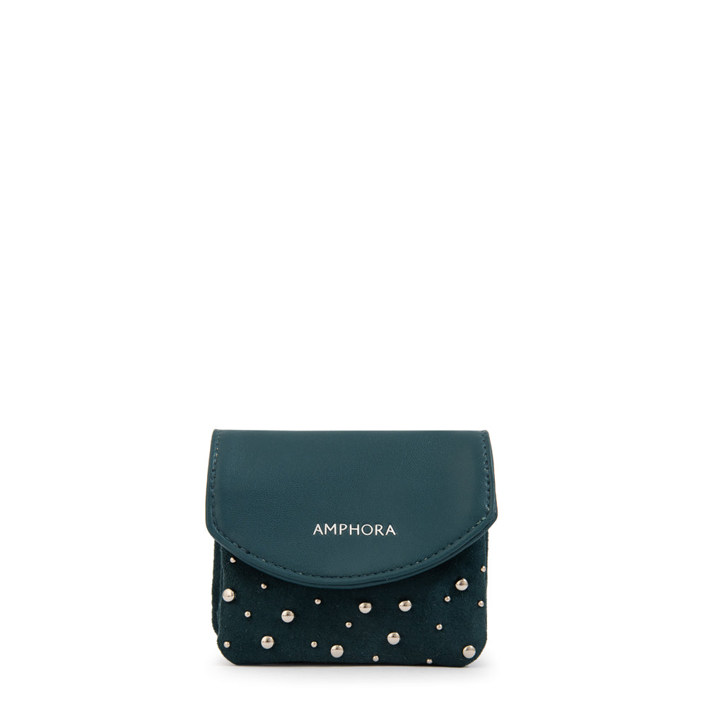 Monedero tarjetero tanit petroleo oscuro