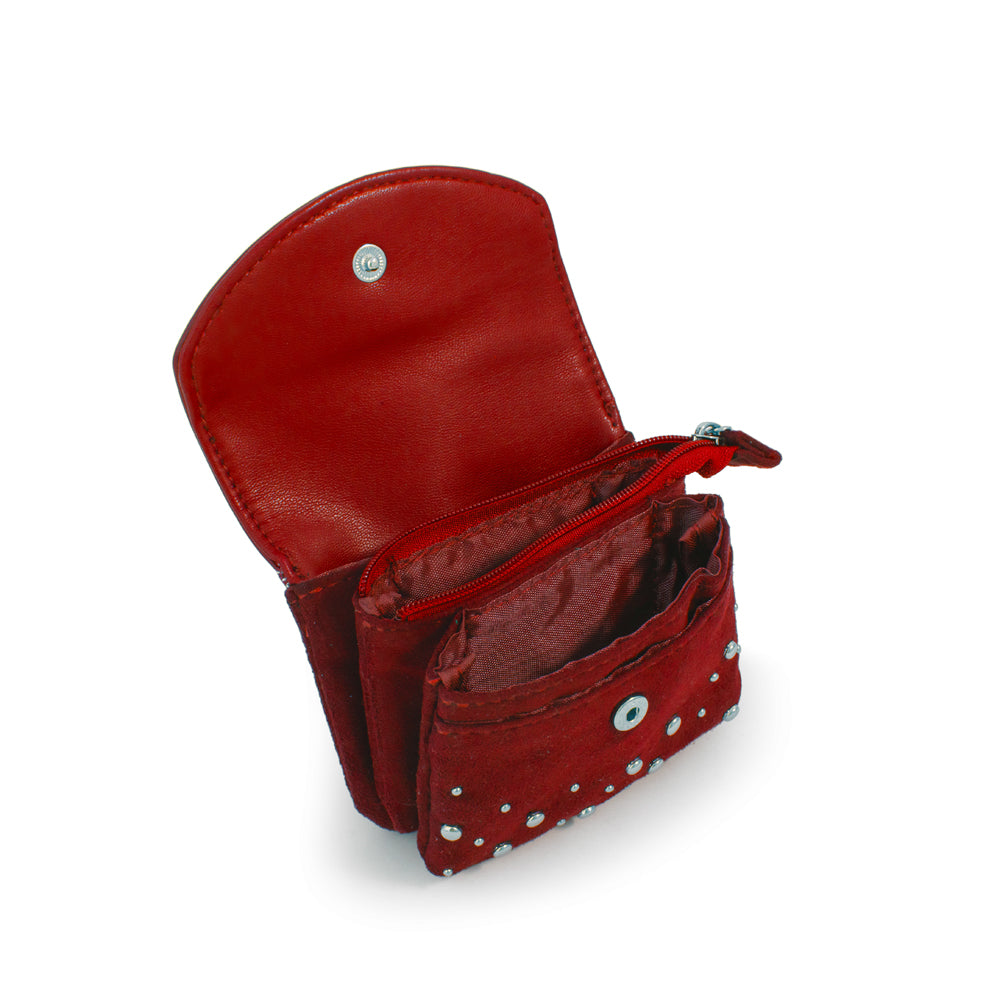 Monedero tarjetero tanit rojo