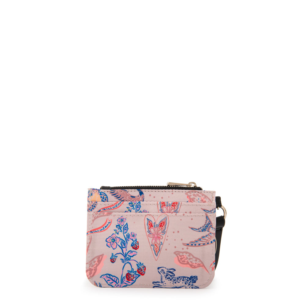 Tarjetero con monedero fabula beige