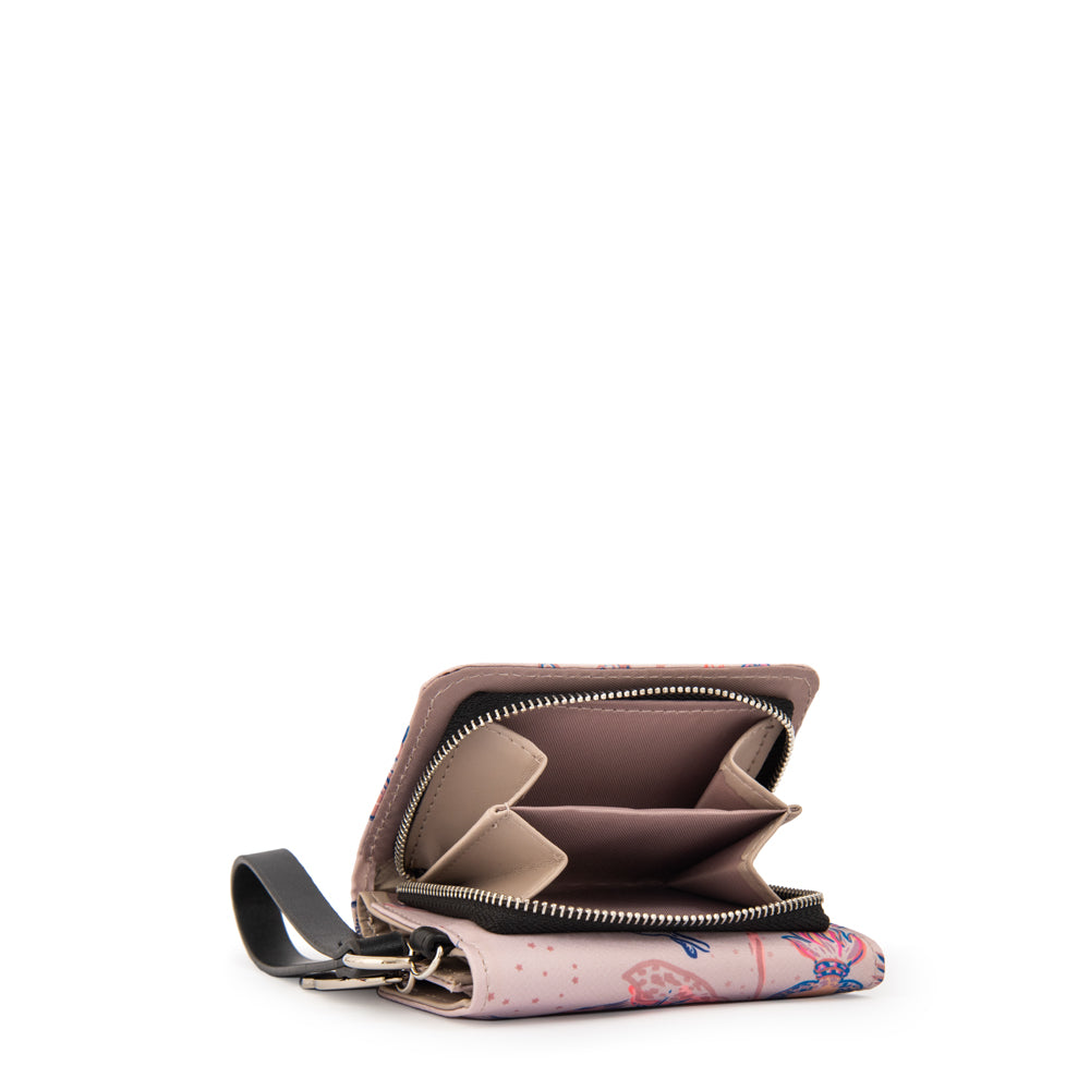 Billetera fabula pequeña beige