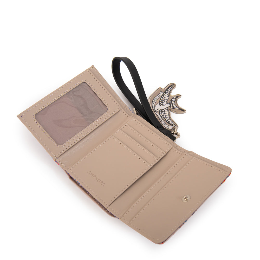 Billetera fabula pequeña beige