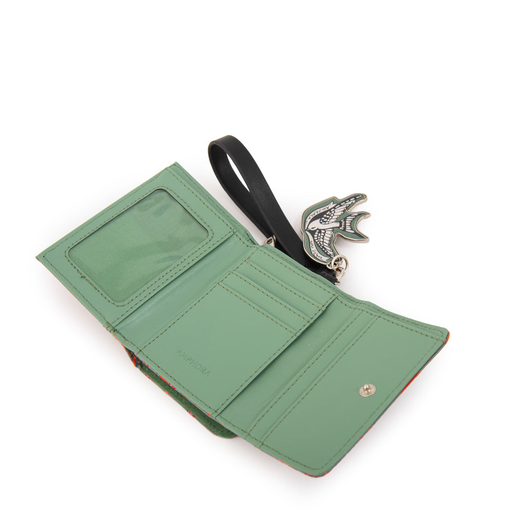 Billetera fabula pequeña verde claro