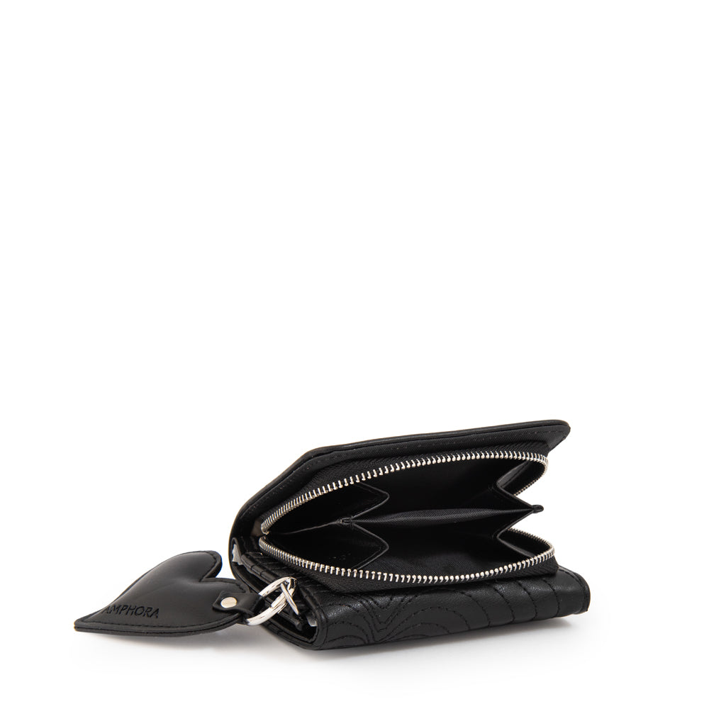 Billetera cuore pequeña negro