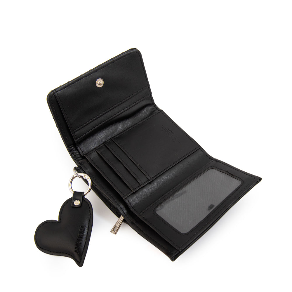 Billetera cuore pequeña negro