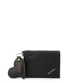 Billetera con ventana exterior cuore negro