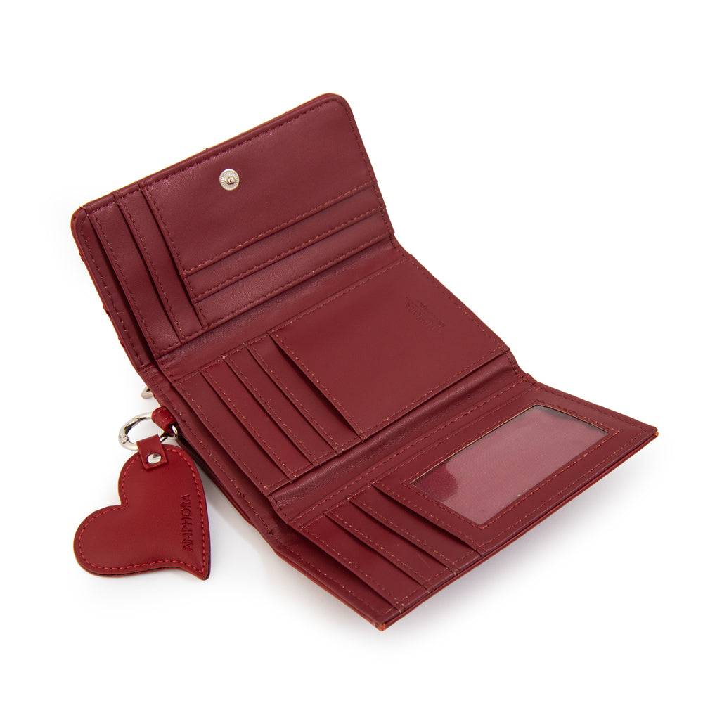 Billetera cuore mediana rojo