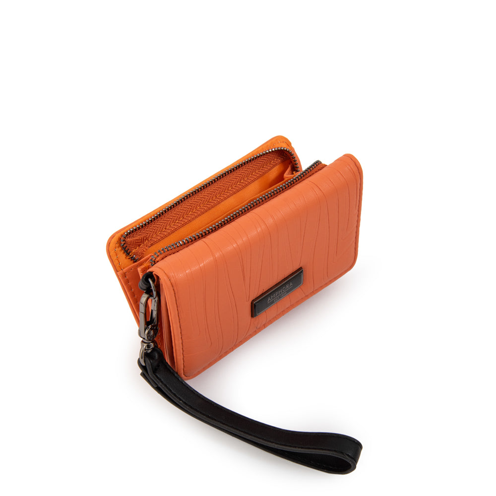 Billetera lorena mediana naranja