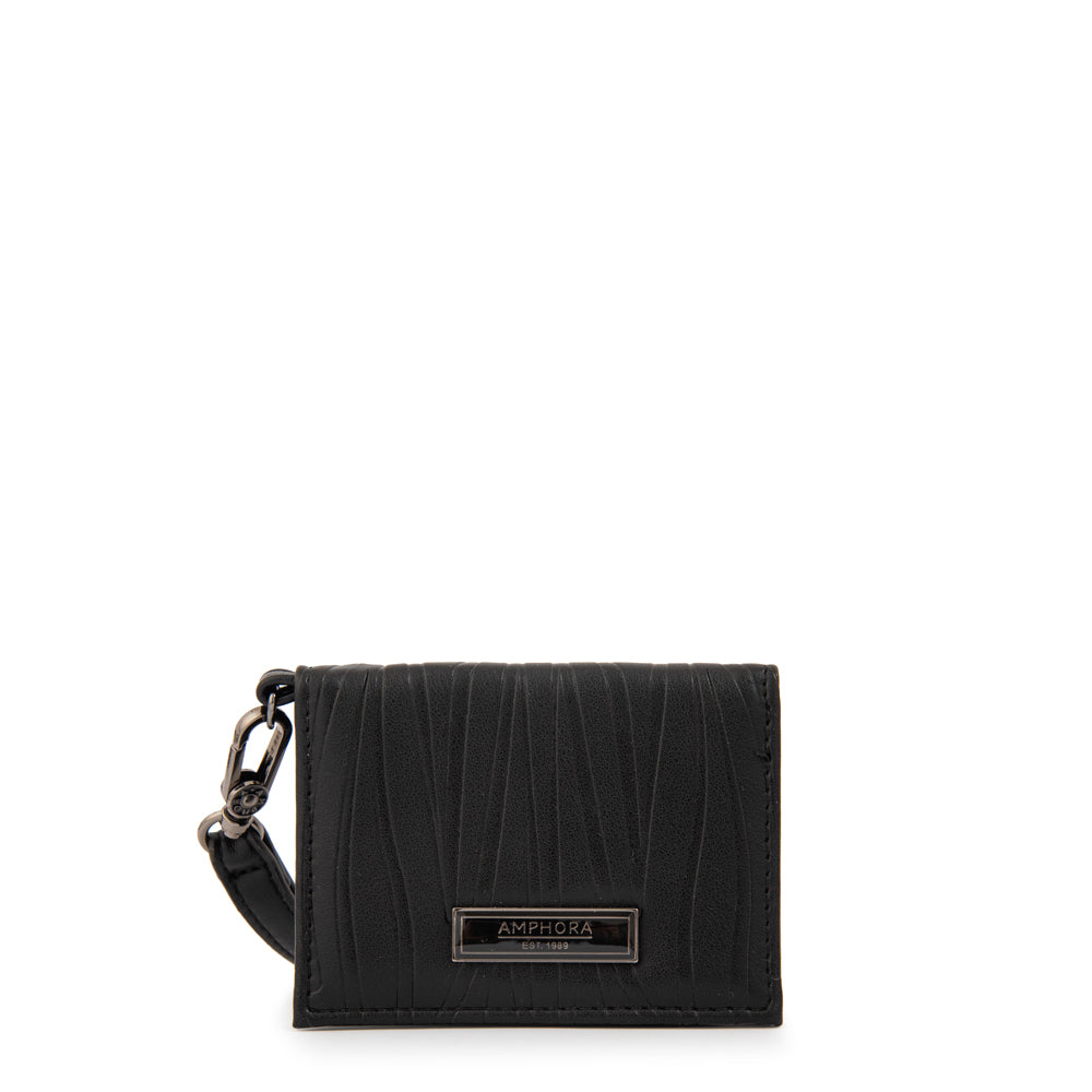 Billetera con ventana exterior lorena negro