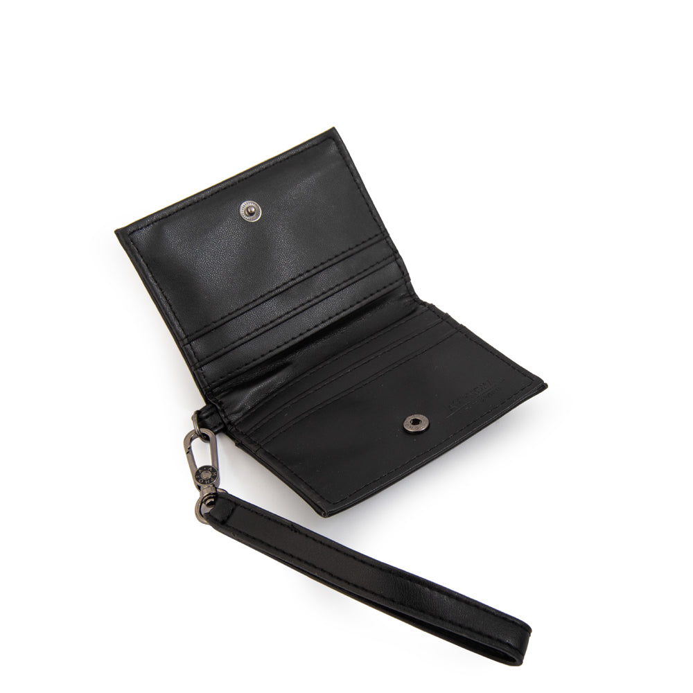 Billetera con ventana exterior lorena negro