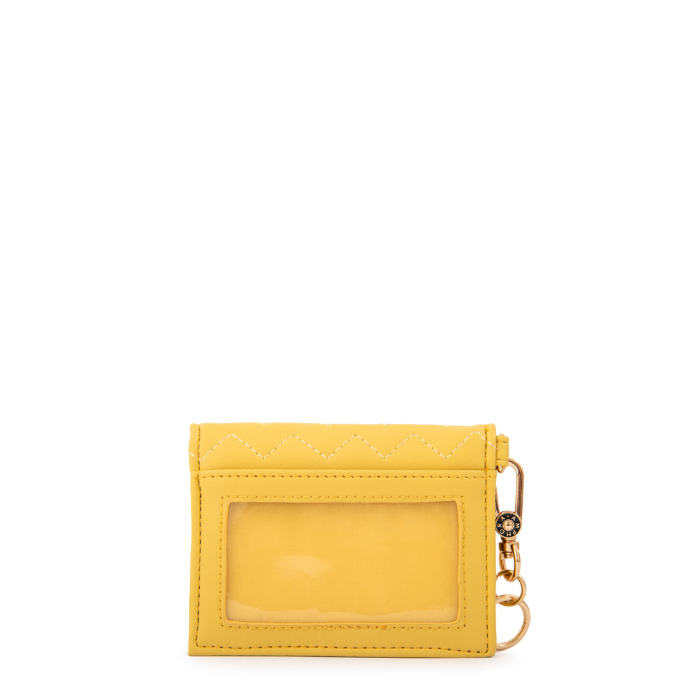 Billetera con ventana exterior kirk amarillo