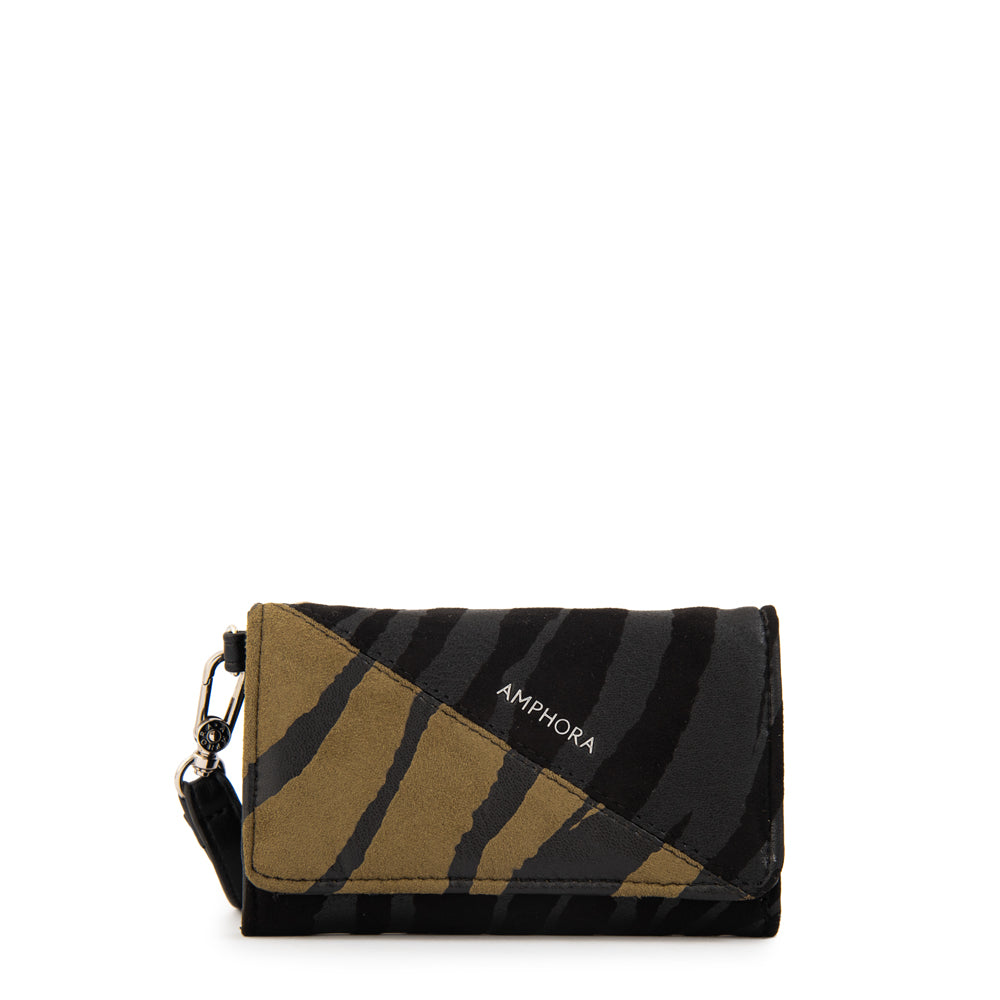 Billetera print mediana verde oliva