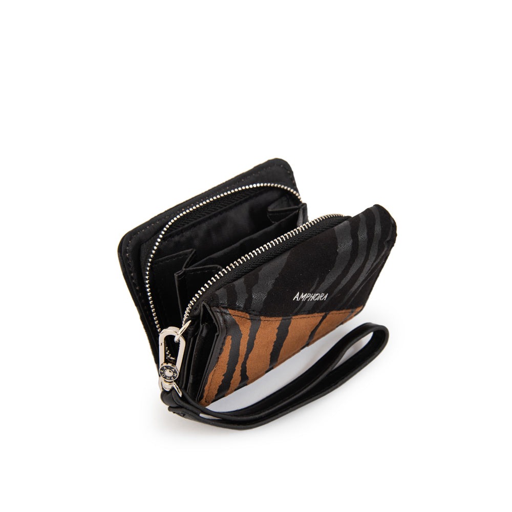 Billetera print pequeña camel