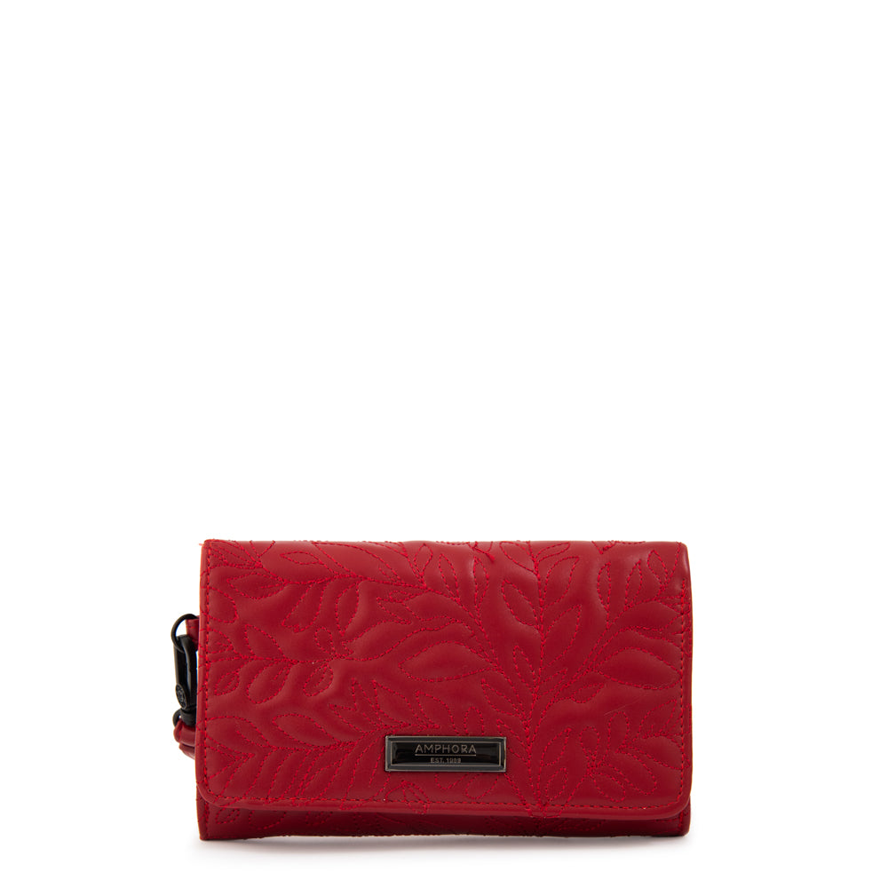 Billetera roses mediana rojo