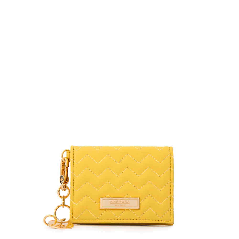 Billetera simple roses pequeña amarillo