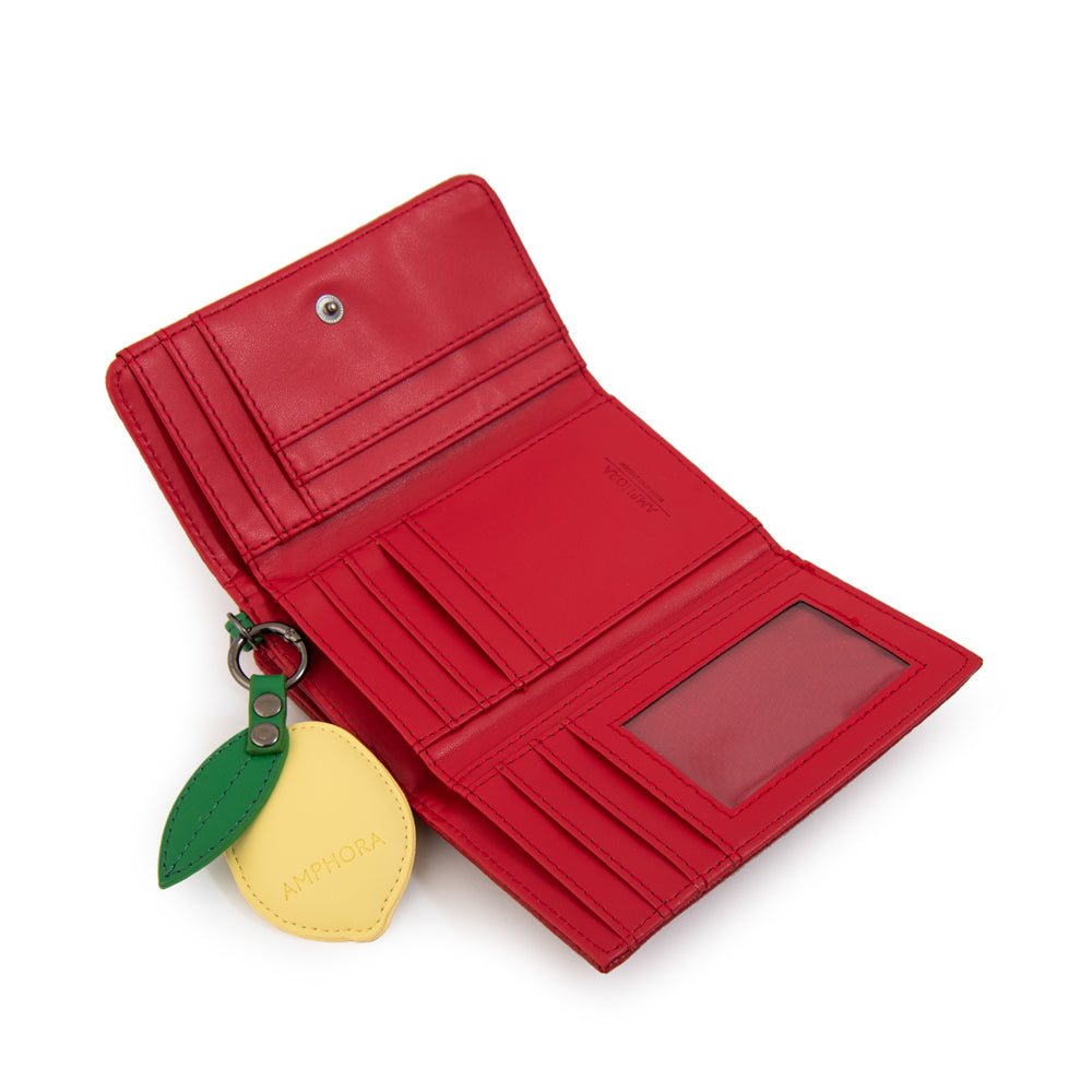 Billetera lima mediana rojo