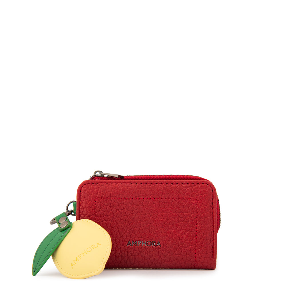 Billetera simple lima pequeña rojo