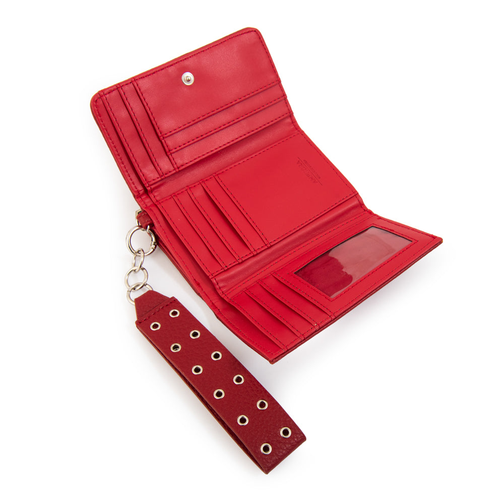 Billetera catrina mediana rojo