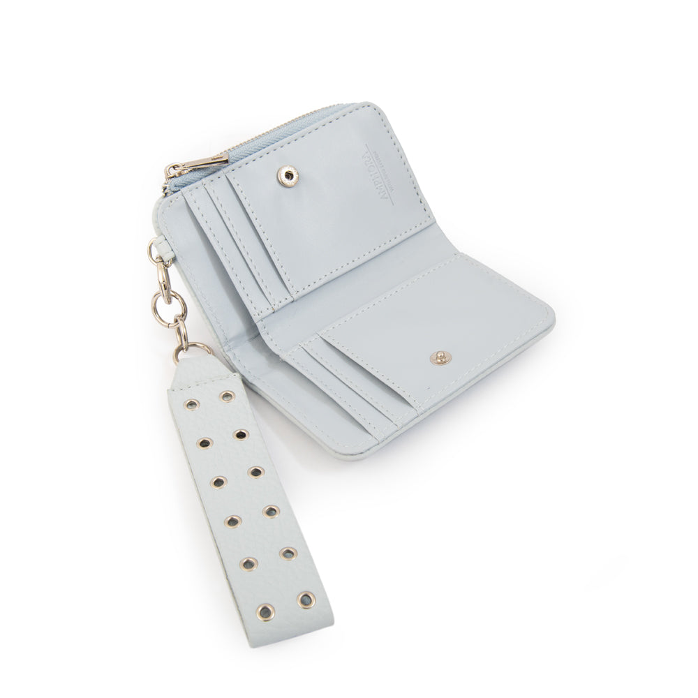 Billetera simple catrina pequeña celeste