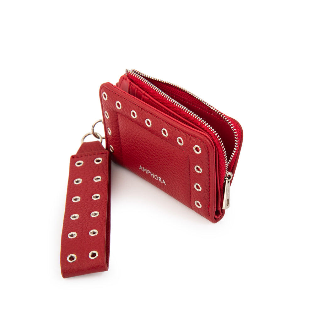 Billetera simple catrina pequeña rojo