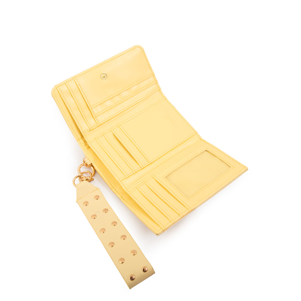 Billetera ebra mediana amarillo