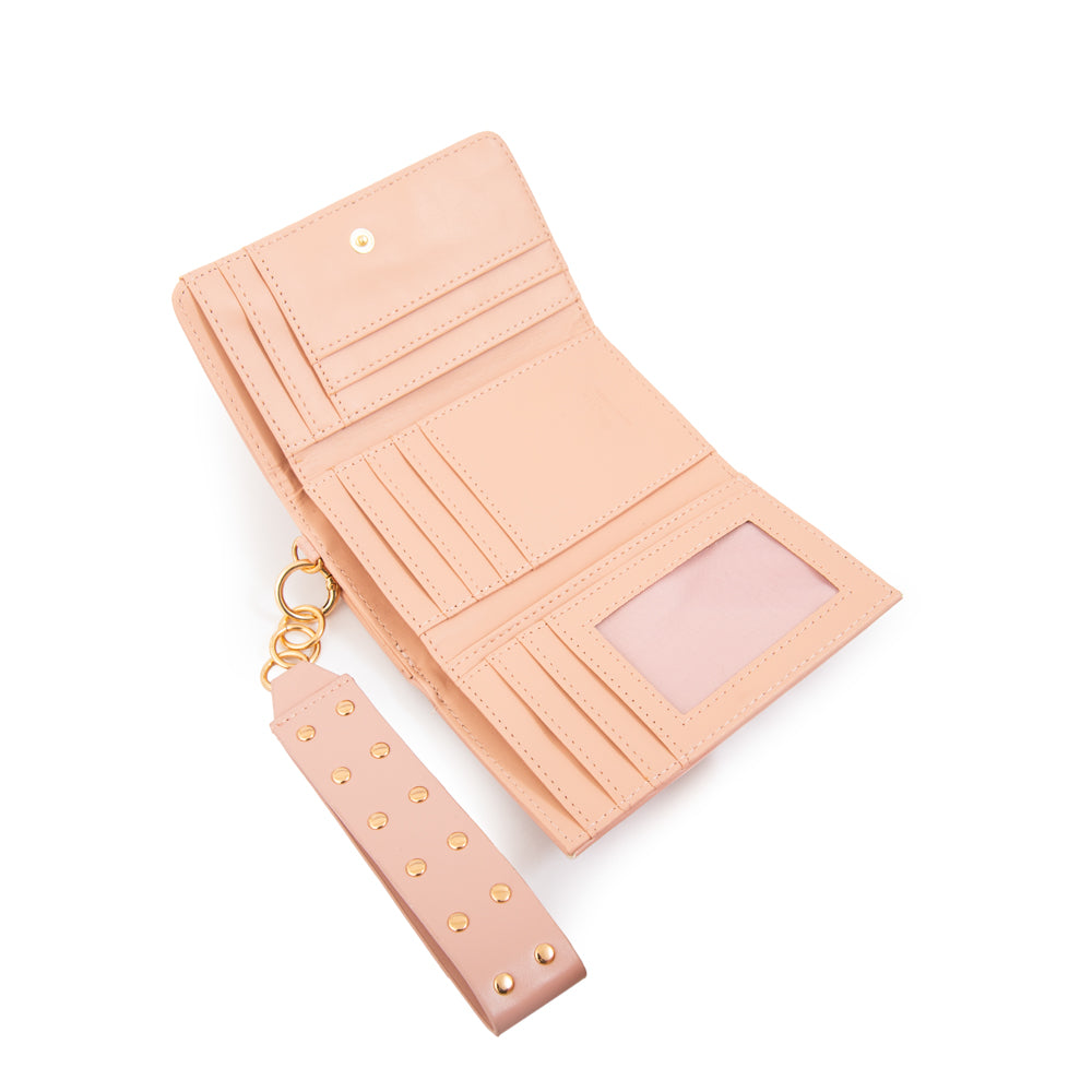 Billetera ebra mediana rosa viejo