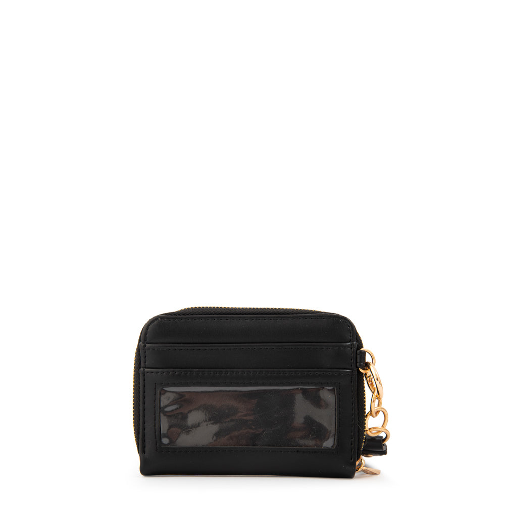 Billetera estuche ebra pequeña negro