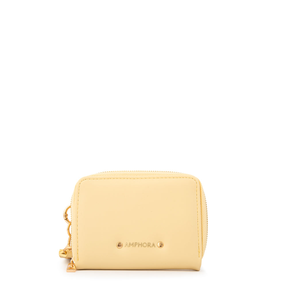 Billetera estuche ebra pequeña amarillo
